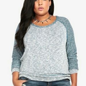 TORRID Two Tone Pullover Soft Shirt